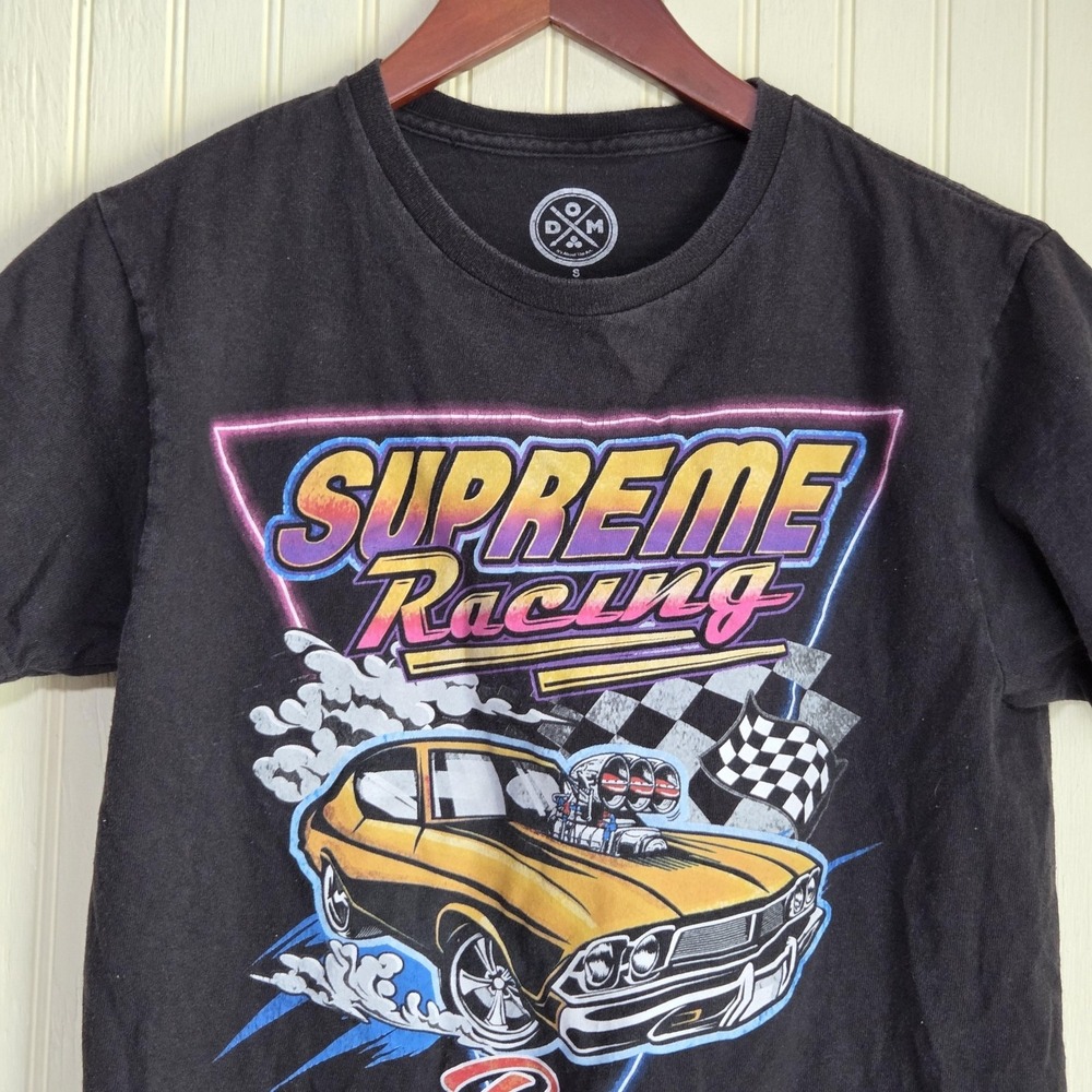 DOM Supreme Racing Pure Power Shirt Mens Small Black Car Graphic Racing Tee